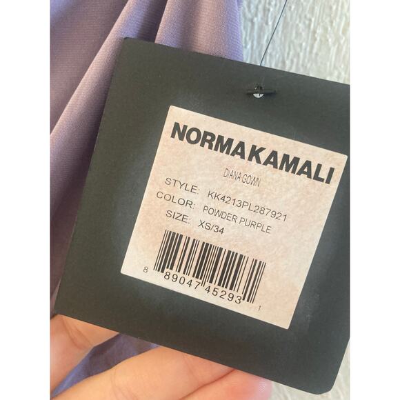 NWT Norma Kamali Diana Gown Powder Purple Bodycon Cocktail Dress REVOLVE XS - Picture 6 of 7